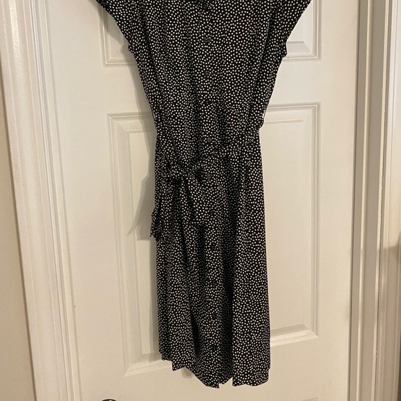 Motherhood Maternity Button Up Dress- Polka Dot - Picture 2 of 3